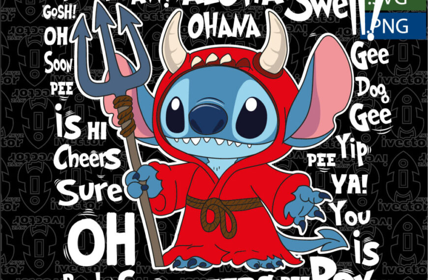 STITCH DEMON LETRAS BLANCAS EPS PDF