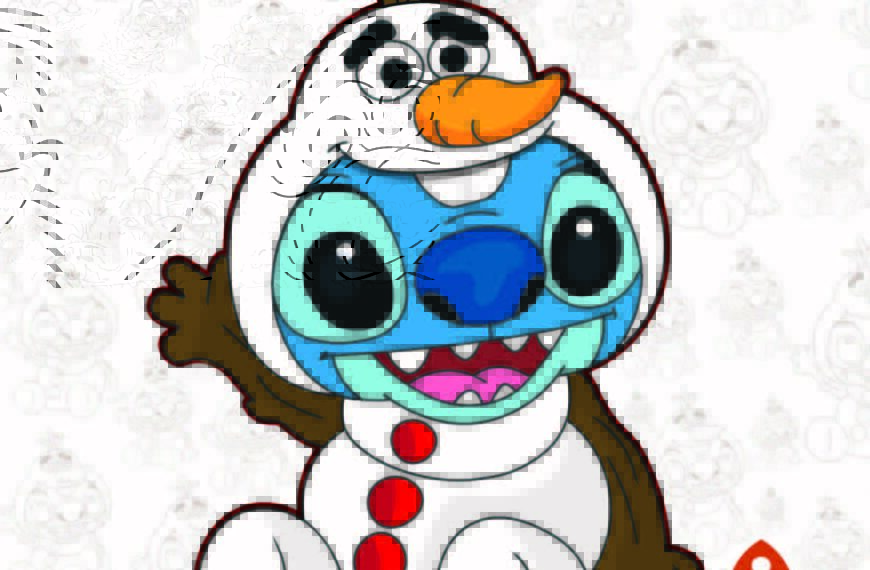 STITCH DISFRAZ OLAF FROZEN VECTOR DISNEY EPS PDF