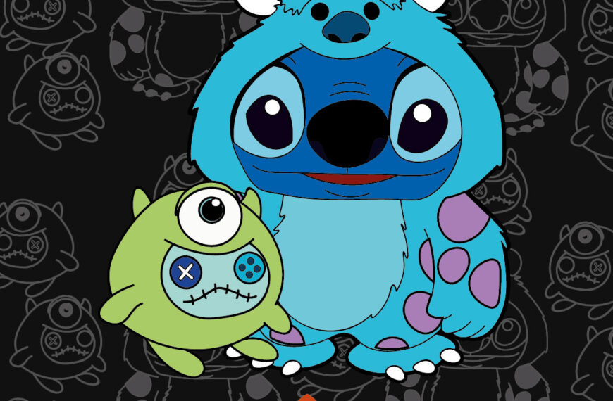 STITCH DISFRAZ SULLIVAN VECTOR HALLOWEEN EPS PDF EDITABLE