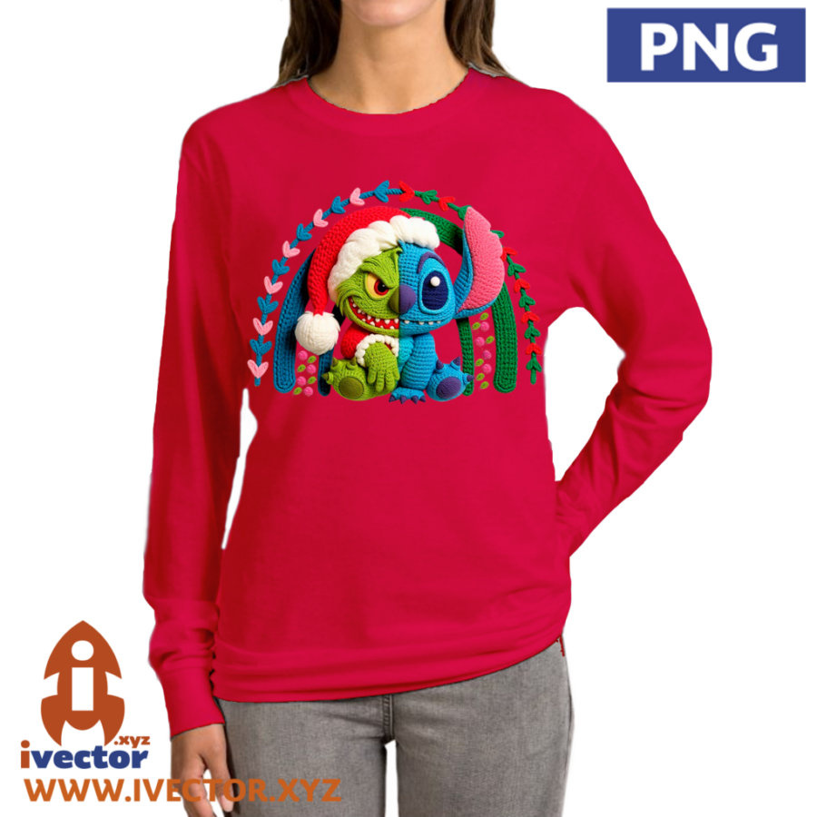 STITCH-GRINCH-ARCO-NAVIDENO-CROCHET-PNG-p4 STITCH GRINCH ARCO NAVIDEÑO CROCHET PNG