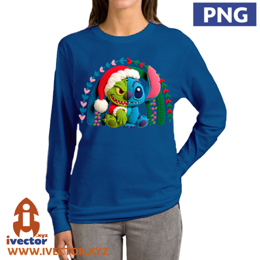 STITCH-GRINCH-ARCO-NAVIDENO-CROCHET-PNG-p5 STITCH GRINCH ARCO NAVIDEÑO CROCHET PNG