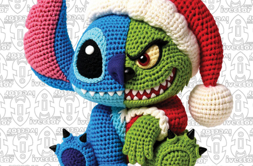 STITCH GRINCH MERRY CHRISTMAS VECTOR EDITABLE