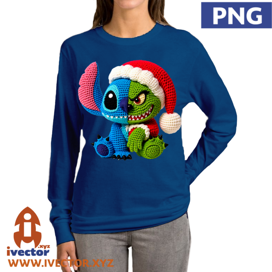 STITCH-GRINCH-MERRY-CHRISTMAS-VECTOR-EDITABLE-P4 STITCH GRINCH MERRY CHRISTMAS VECTOR EDITABLE