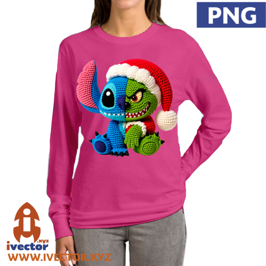 STITCH-GRINCH-MERRY-CHRISTMAS-VECTOR-EDITABLE-P5 STITCH GRINCH MERRY CHRISTMAS VECTOR EDITABLE