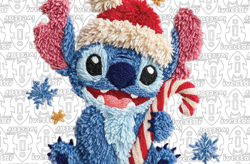 STITCH MERRY STITCHMAS CROCHET PNG ALTA CALIDAD