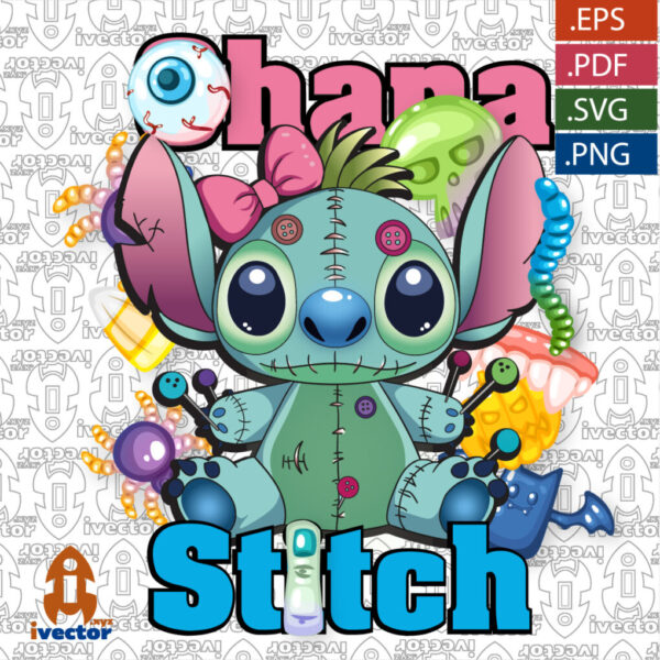 STITCH-OHANA-VECTOR-EDITABLE_Mesa-de-trabajo-1-600x600 Vectores completamente editables