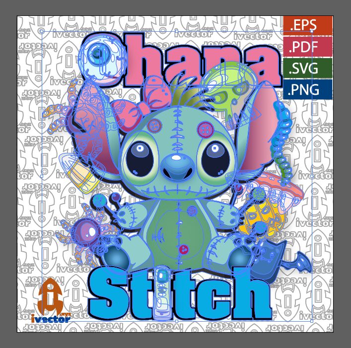 STITCH-OHANA-VECTOR-EDITABLE_P1 STITCH OHANA VECTOR EDITABLE