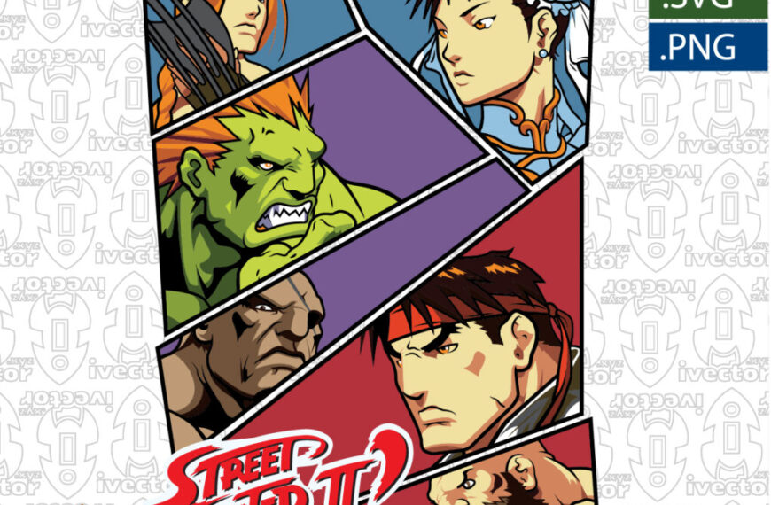 STREET FIGTHER COMIC VECTOR EDITABLE