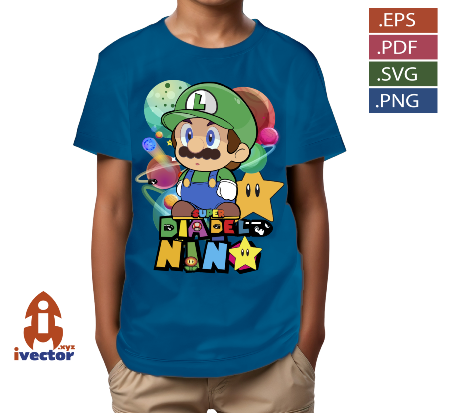SUPER-LUIGI-BROS-DIA-DEL-NINO-VECTOR-EDITABLE_P3 SUPER LUIGI BROS DIA DEL NIÑO VECTOR EDITABLE
