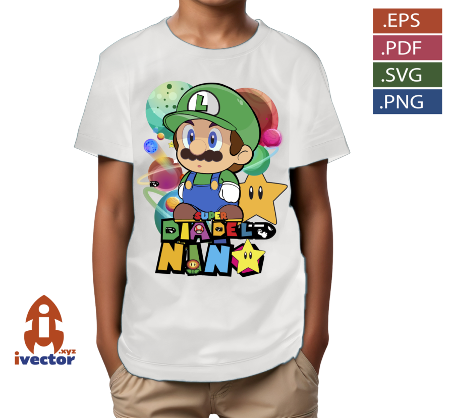 SUPER-LUIGI-BROS-DIA-DEL-NINO-VECTOR-EDITABLE_P4 SUPER LUIGI BROS DIA DEL NIÑO VECTOR EDITABLE