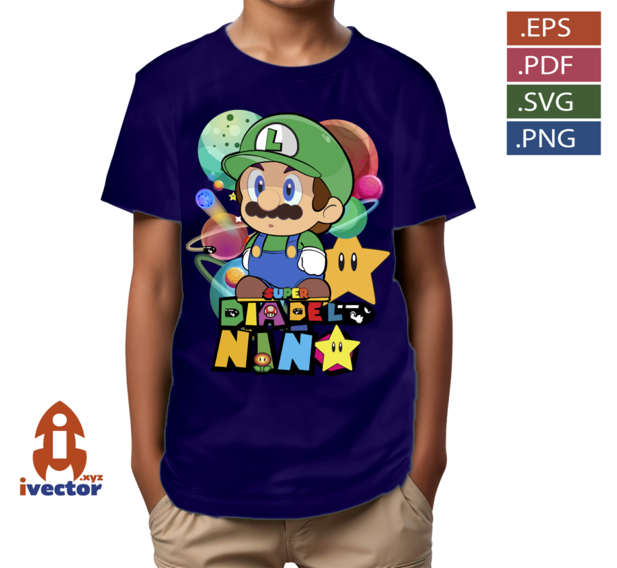 SUPER-LUIGI-BROS-DIA-DEL-NINO-VECTOR-EDITABLE_P5 SUPER LUIGI BROS DIA DEL NIÑO VECTOR EDITABLE