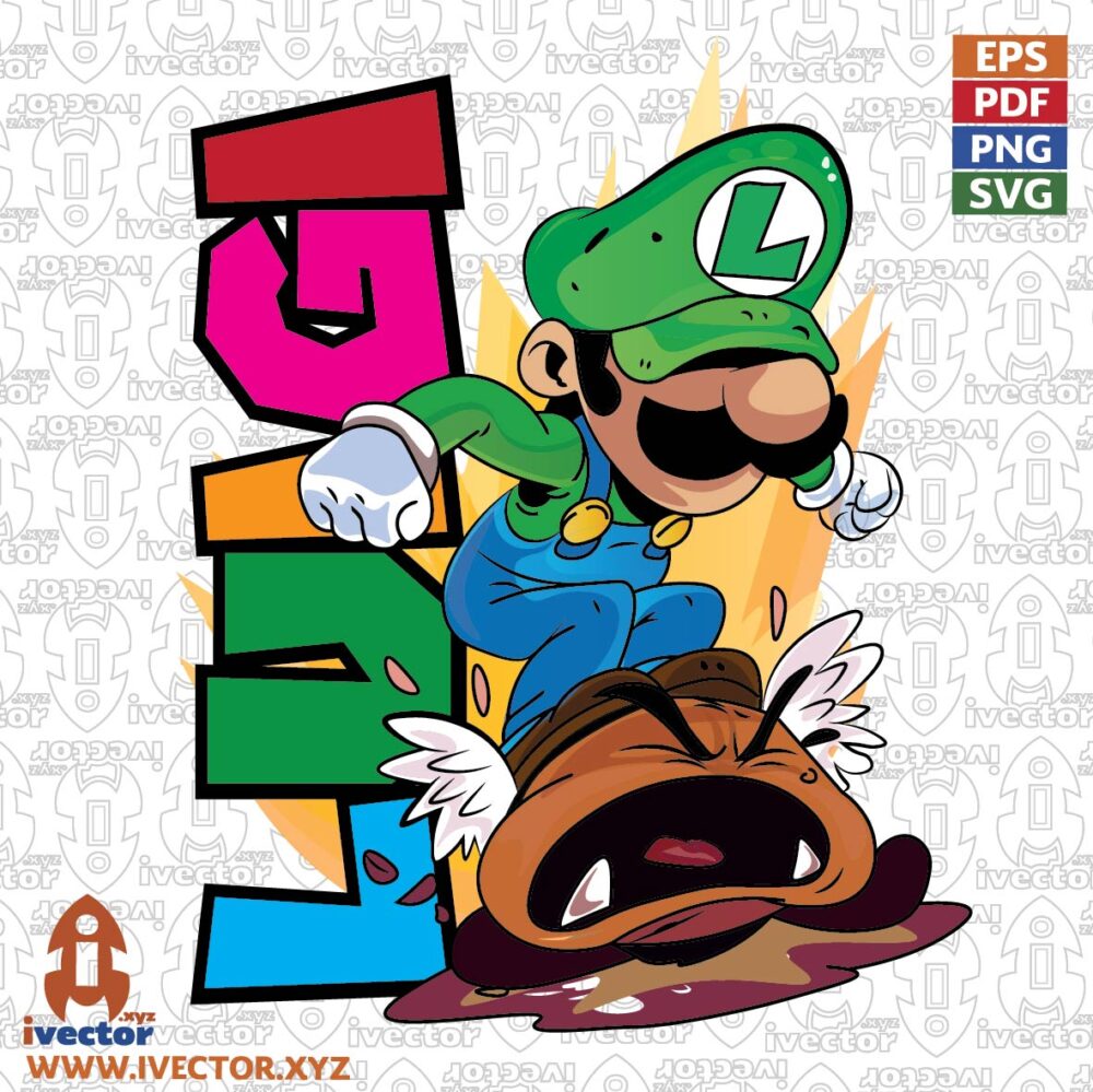 SUPER-LUIGI-BROS-HONGO-VECTOR VECTORES Y RECURSOS