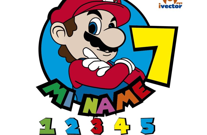 SUPER MARIO BROS FIESTA CUMPLEAÑOS NUMEROS EPS PDF