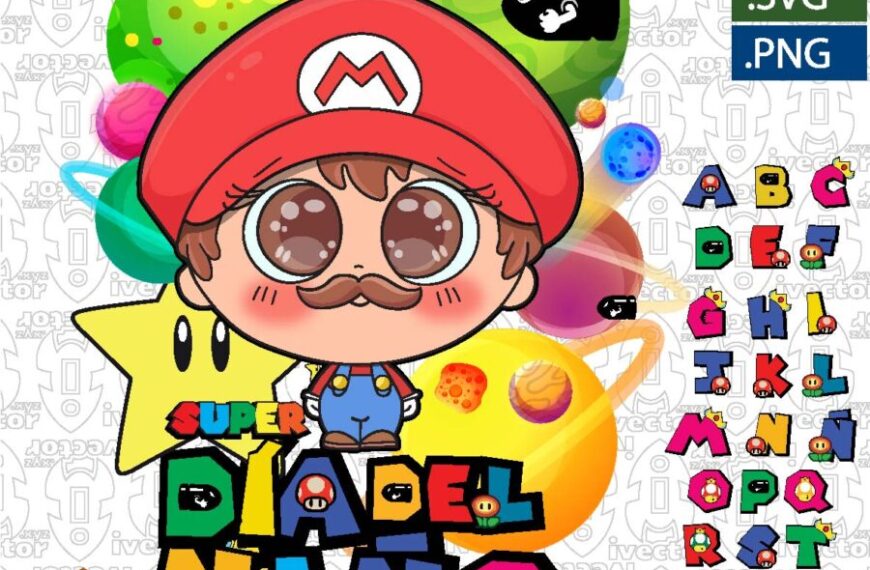 SUPER MARIO BROS FUNKO VECTOR EDITABLE