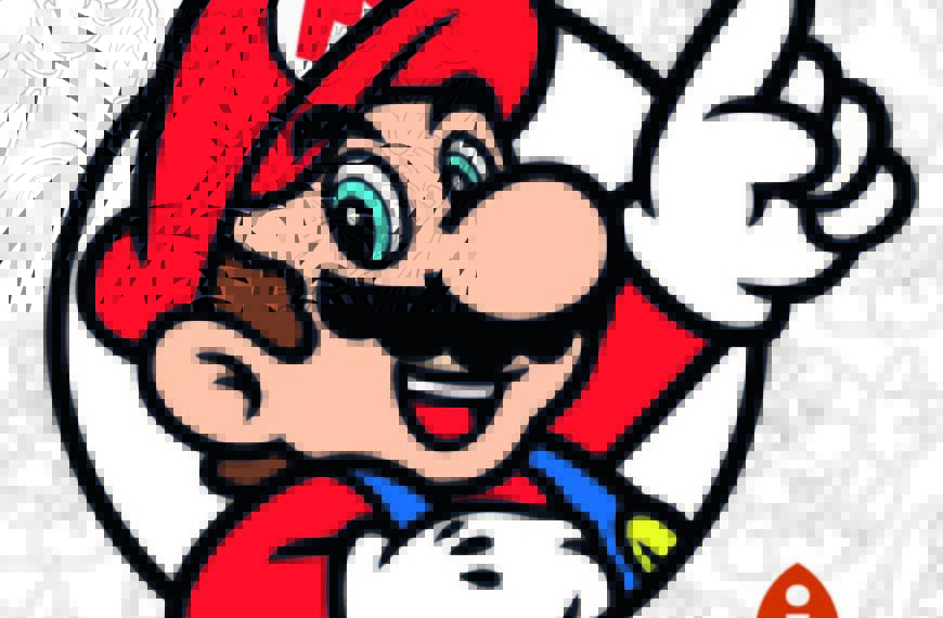 SUPER MARIO BROS PERSONAJE CIRCULO VECTOR EPS PDF
