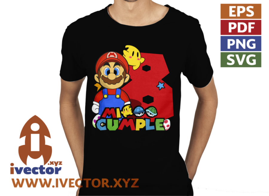 SUPER-MARIO-BROS-VECTOR-CUMPLEANOS-RECURSOS_P2 SUPER MARIO BROS VECTOR CUMPLEAÑOS RECURSOS