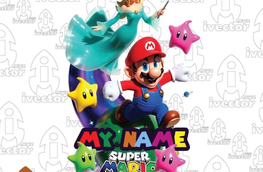 SUPER MARIO GALAXY PSD EDITABLE P1