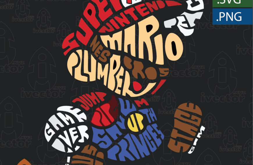 SUPER MARIO BROS LETRAS EDITABLE EPS PDF