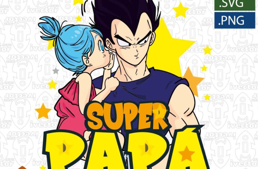 SUPER PAPÁ DRAGON BALL VEGUETA EDITABLE