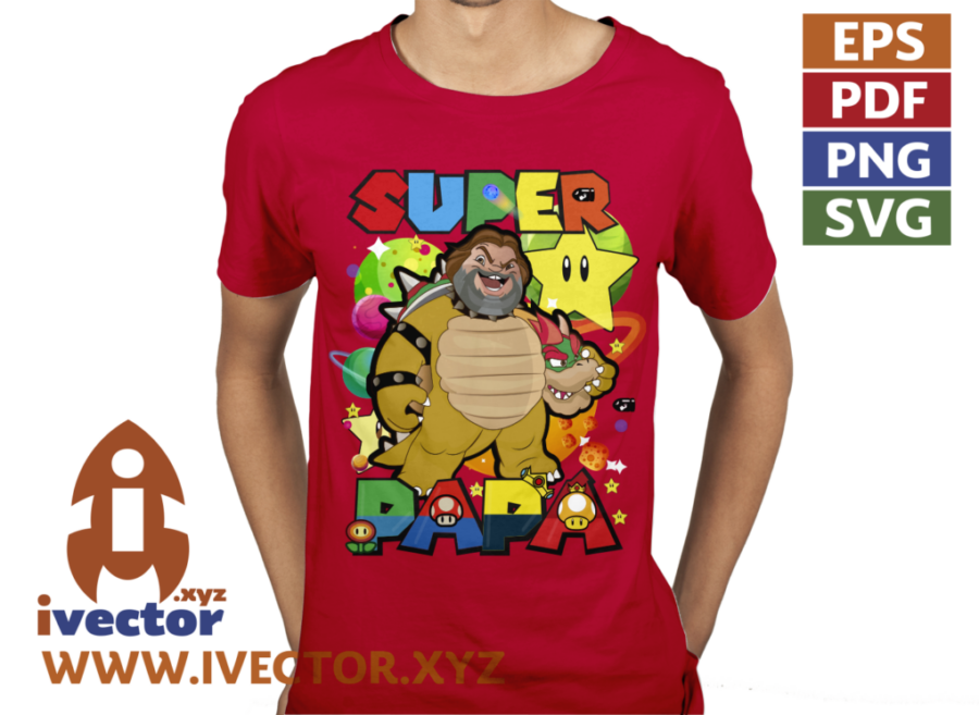 SUPER-PAPA-JACK-BLACK-SUPER-MARIO-VECTOR-EDITABLE_P3 SUPER PAPÁ JACK BLACK SUPER MARIO VECTOR EDITABLE