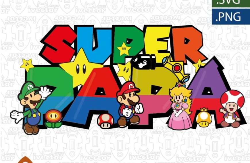 SUPER PAPA LETRAS MARIO BROS EDITABLE EPS PDF