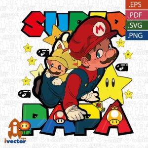 SUPER-PAPA-MARIO-BROS-BEBE-EDITABLE-EPS-PDF-01-300x300 VECTORES Y RECURSOS