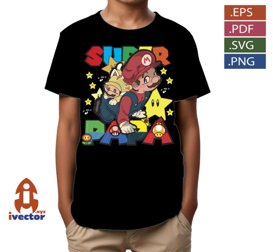 SUPER-PAPA-MARIO-BROS-BEBE-EDITABLE-EPS-PDF-p3 SUPER PAPA MARIO BROS BEBÉ EDITABLE EPS PDF