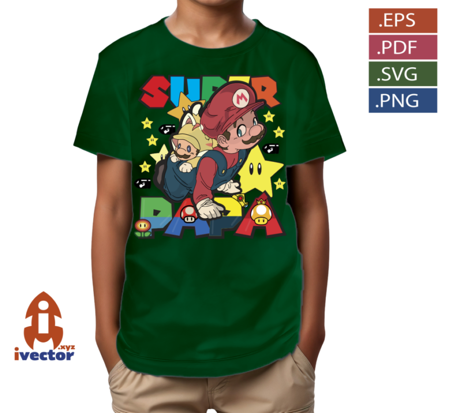SUPER-PAPA-MARIO-BROS-BEBE-EDITABLE-EPS-PDF-p5 SUPER PAPA MARIO BROS BEBÉ EDITABLE EPS PDF