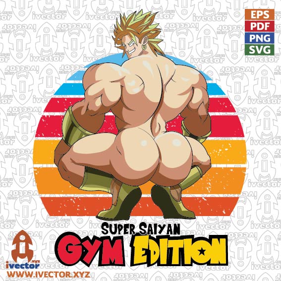 SUPER-SAIYA-GYM-EDITION-BROLY-NALGON VECTORES Y RECURSOS