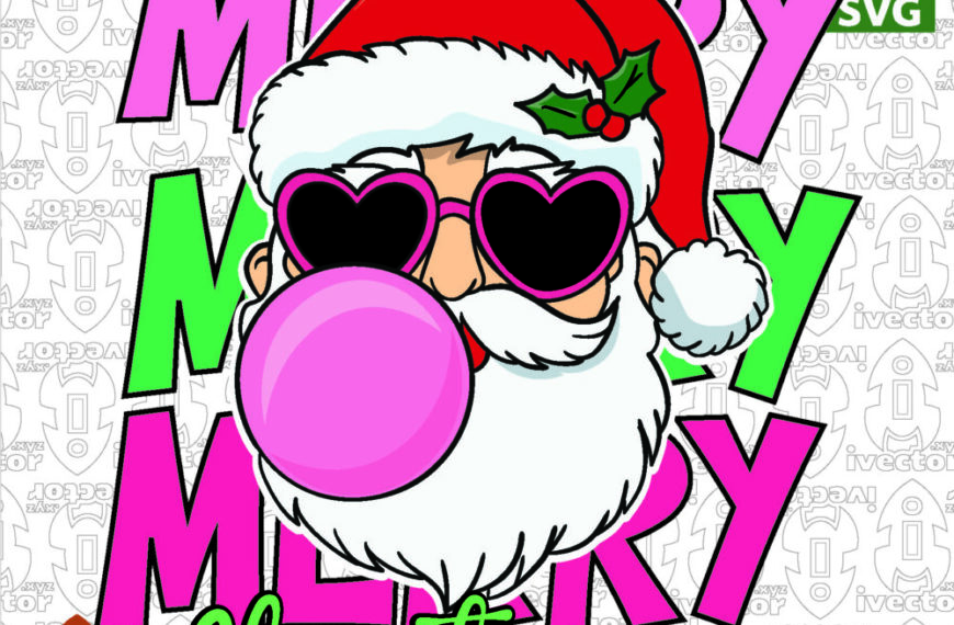 Santa Claus Christmas SVG PNG | Merry Christmas Design | Festive Santa Graphic