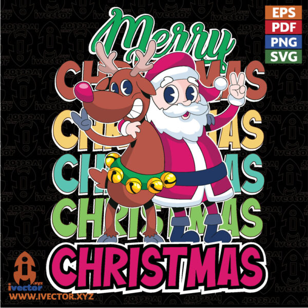 Santa-Claus-y-Reno-Navideno-–-Vector-Festivo-de-Merry-Christmas-01-600x600 VECTORES Y RECURSOS