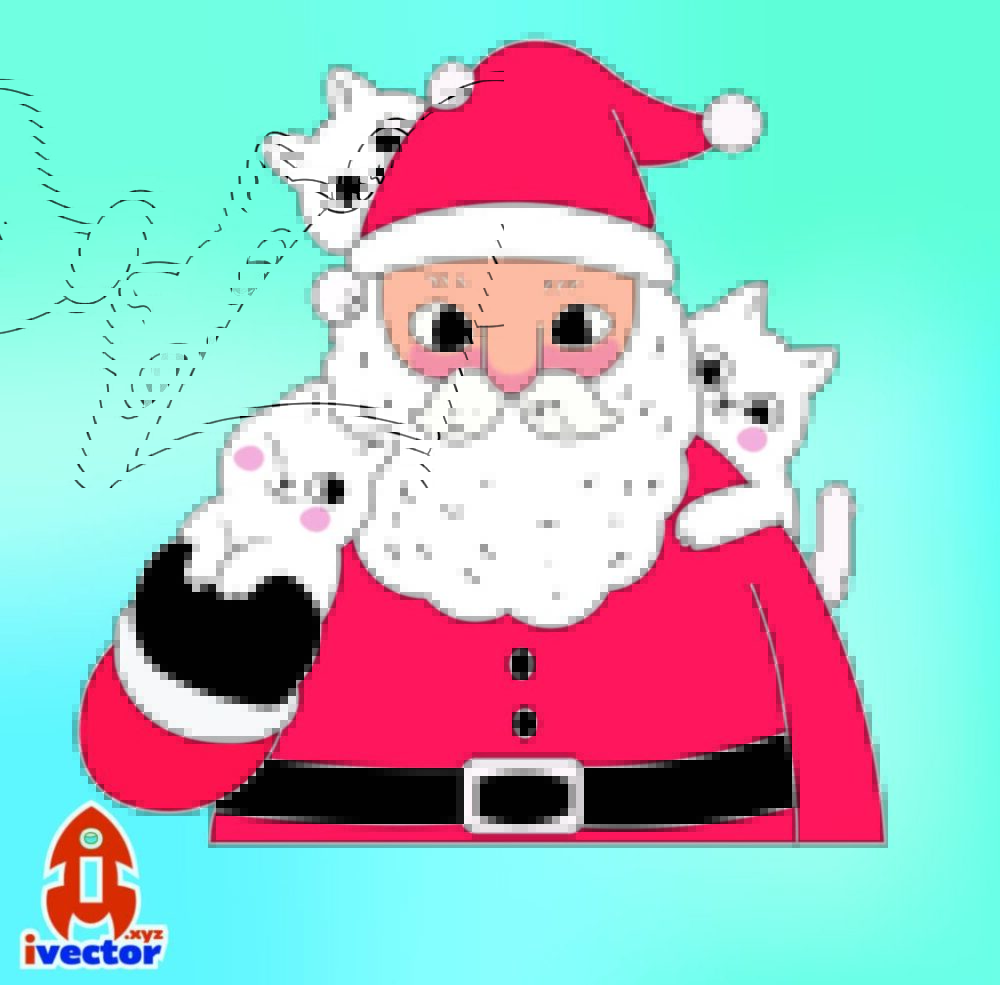 Vector de Santa Claus, Navidad