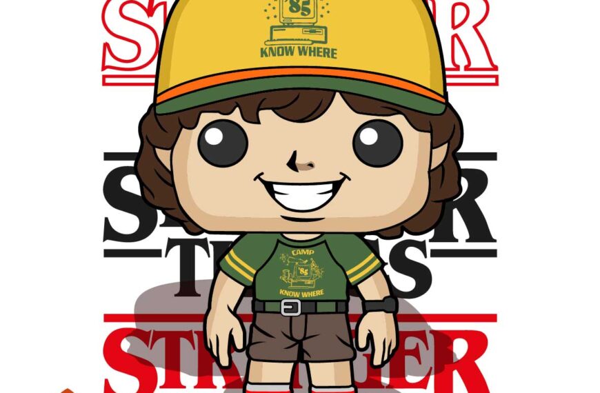 Stranger Things Dustin EPS PDF VECTOR