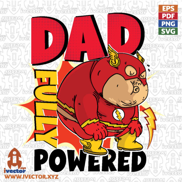 Superpapa-Veloz-–-Diseno-Dia-del-Padre-para-Estampado_Mesa-de-trabajo-1-600x600 Vectores completamente editables