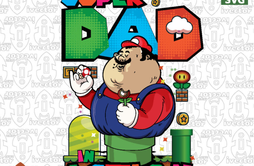 Superpapa-en-Accion-Vector-Divertido-para-Estampado-y-Regalo-del-Dia-del-Padre_Mesa-de-trabajo-1-870x570 Monstruo Verde Kawaii para Día del Niño Vector – Diseño Infantil para Sublimación y Manualidades