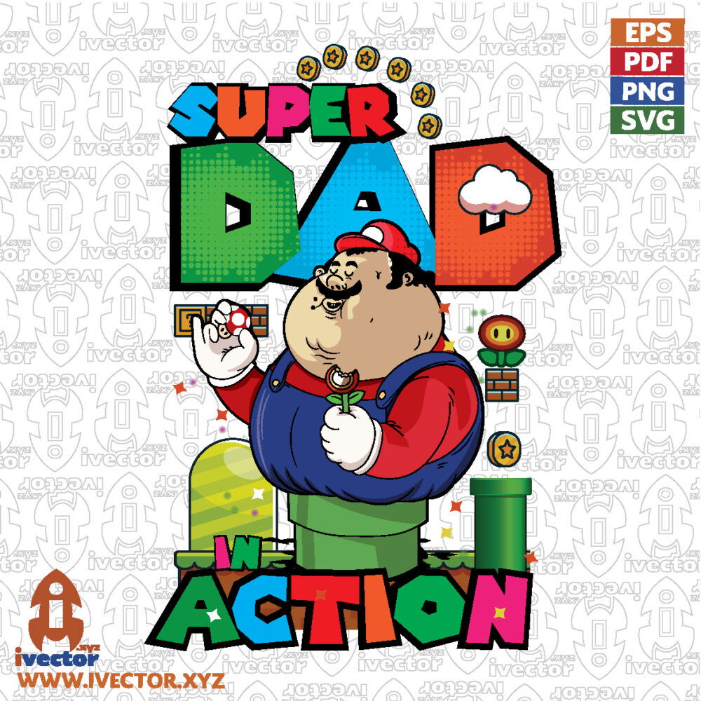 Superpapa-en-Accion-Vector-Divertido-para-Estampado-y-Regalo-del-Dia-del-Padre_Mesa-de-trabajo-1 VECTORES Y RECURSOS