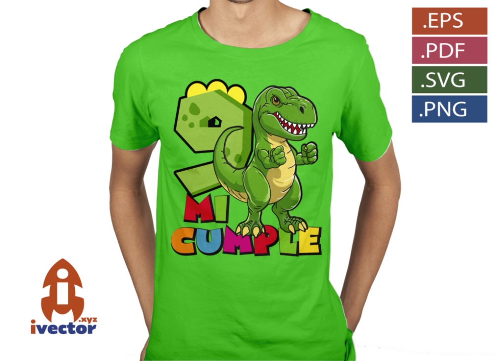 T-REX-CUMPLEANOS-VECTOR-EDITABLE_P3 T REX CUMPLEAÑOS VECTOR EDITABLE