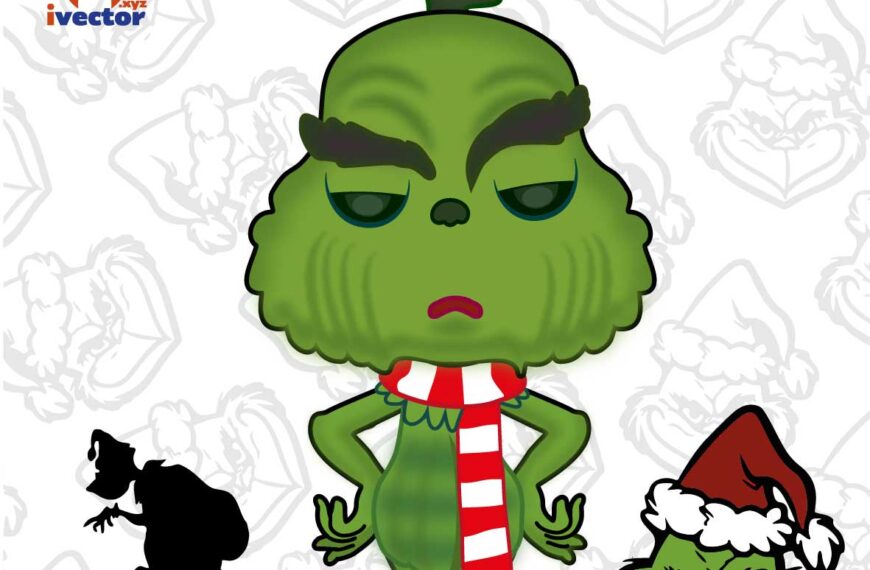 THE GRINCH VECTOR NAVIDEÑO EDITABLE EPS PDF VECTOR