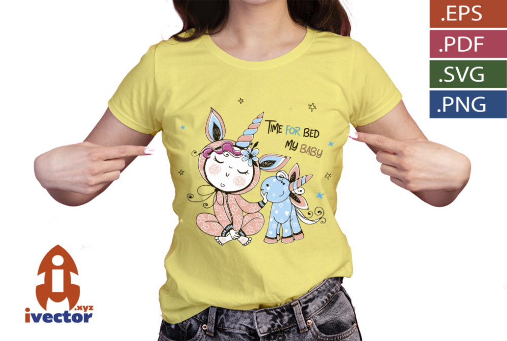 TIME-FOR-BED-MY-BABY-UNICORNIO-VECTOR_P4 TIME FOR BED MY BABY UNICORNIO VECTOR