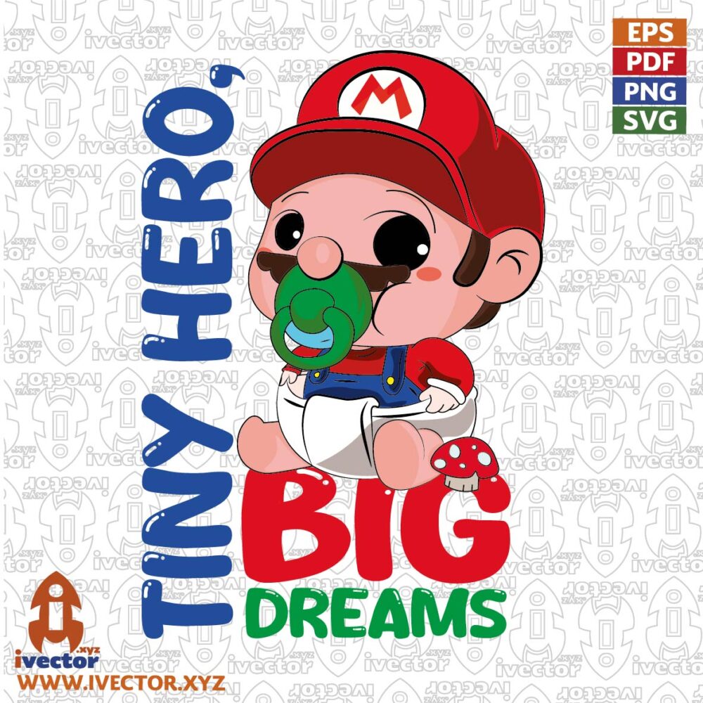 TINY-BIG-DREAMS-MARIO-BABY VECTORES Y RECURSOS