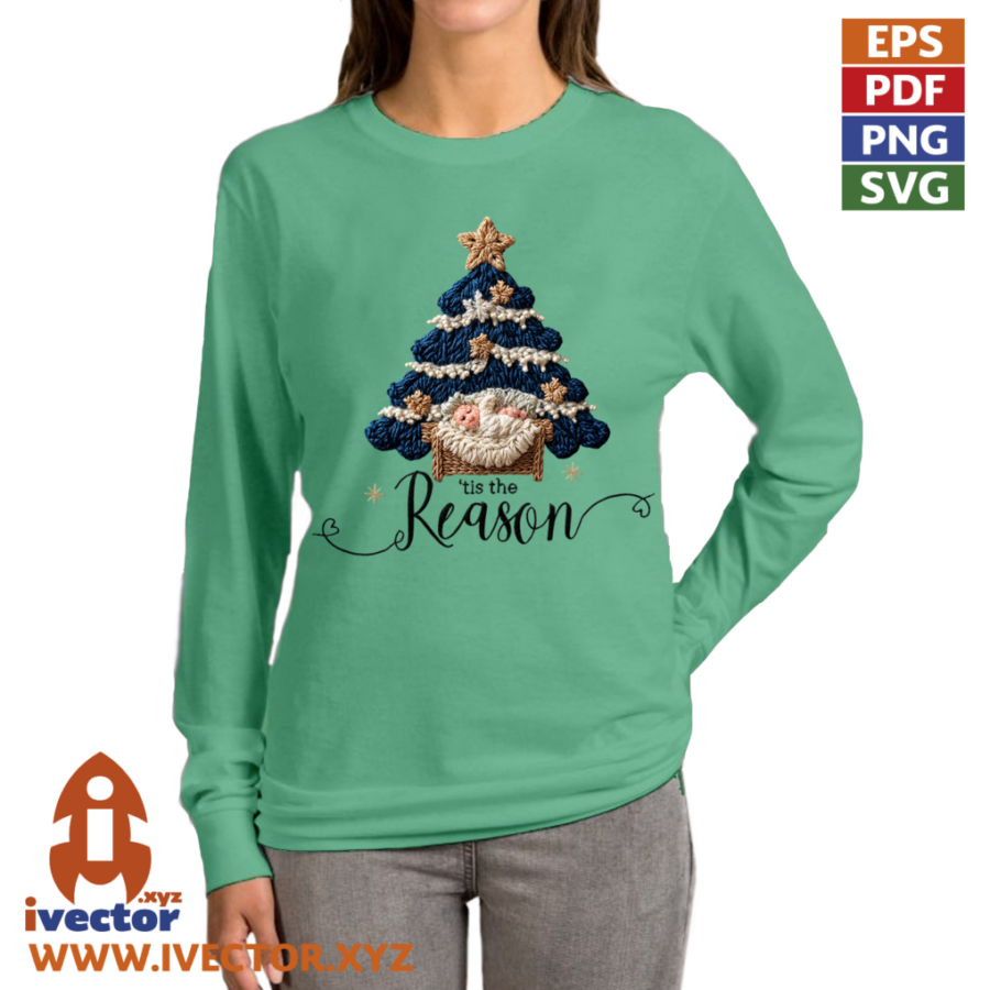 TIS-THE-REASDON-CROCHET-PNG-ALTA-CALIDAD-p2 PINO NAVIDAD TIS THE REASON CROCHET PNG ALTA CALIDAD