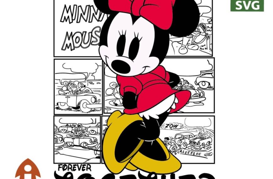 TOGETHER FOREVER LOVE MINNIE MOUSE VECTOR EDITABLE