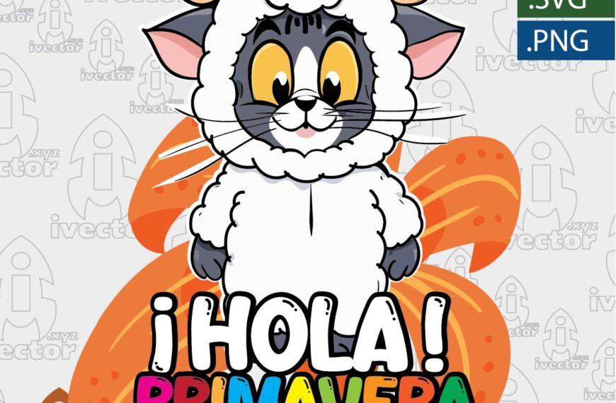 TOM HOLA PRIMAVERA VECTOR EDITABLE