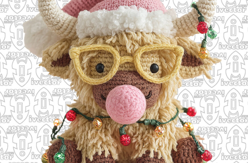 TORO ROSA LENTES CROCHET PNG ALTA CALIDAD