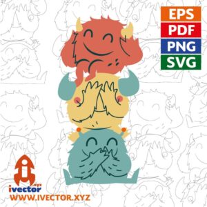 TORRE-DE-MONSTRUOS-NINOS-EDITABLE-EPS-PDF-VECTOR-01-300x300 VECTORES Y RECURSOS