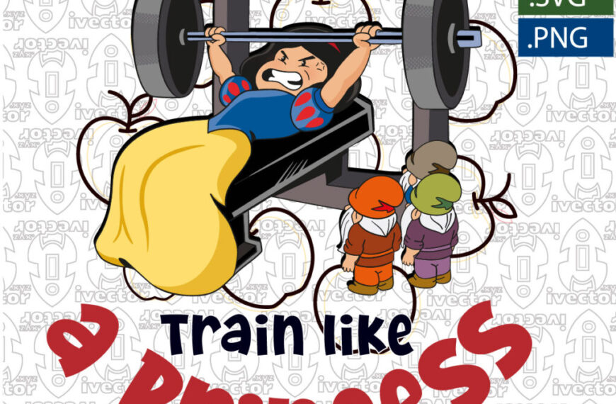 TRAIN LIKE A PRINCESS BLANCANIEVES VECTOR GYM