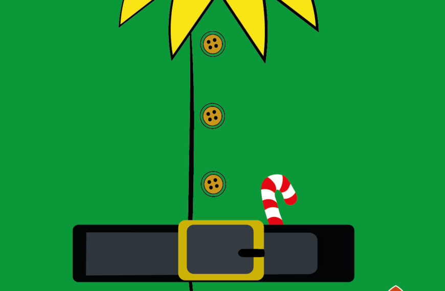 TRAJE DUENDE NAVIDEÑO VECTOR EPS PDF EDITABLE
