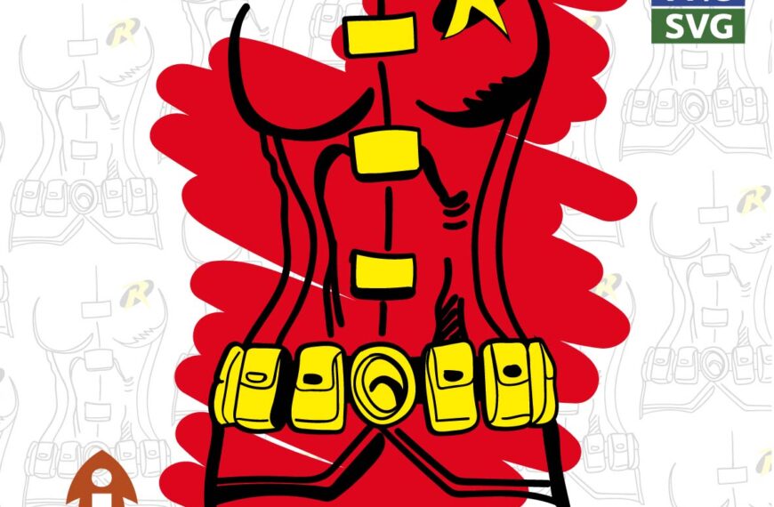 TRAJE ROBIN VECTOR EDITABLE EPS PDF SVG