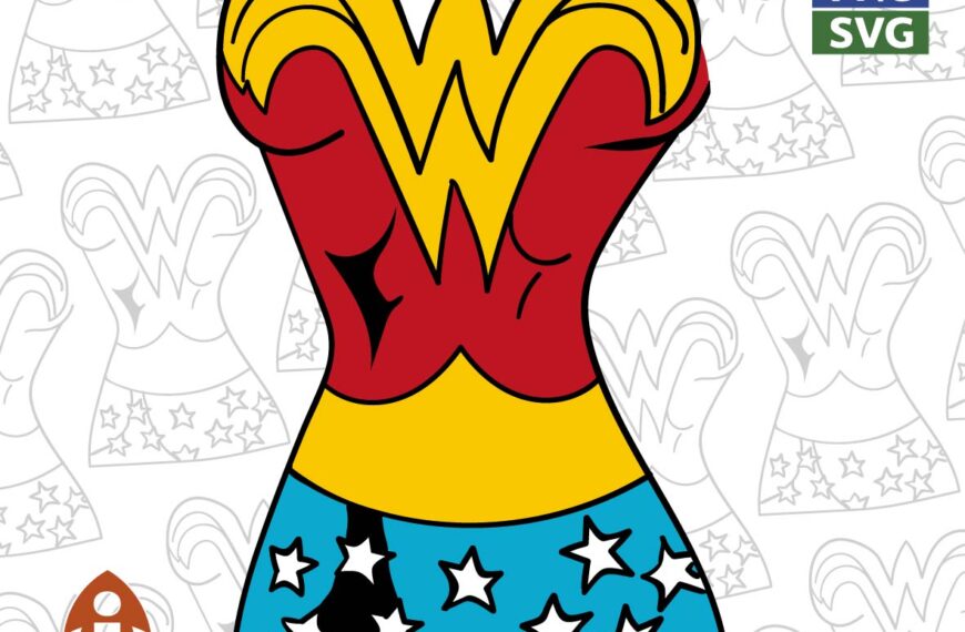 TRAJE WONDER WOMAN VECTOR EDITABLE EPS PDF SVG