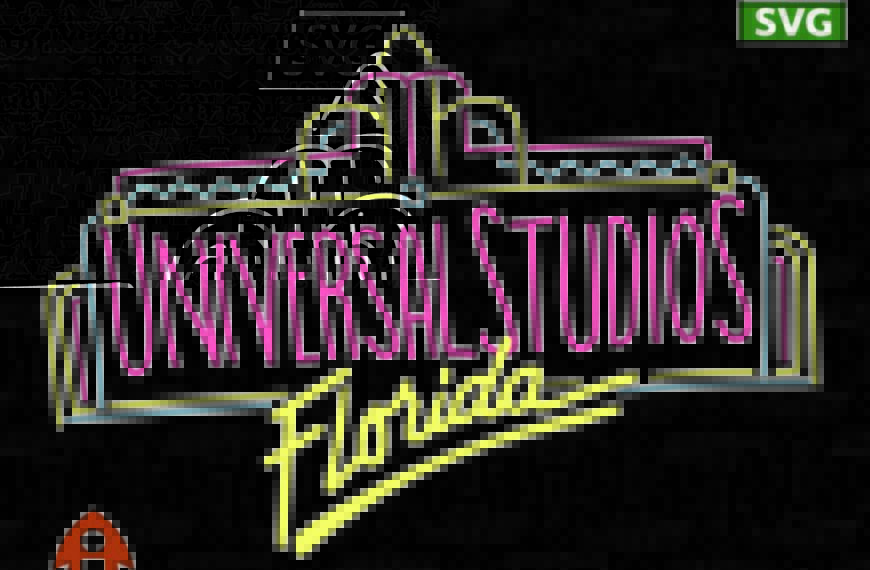 UNIVERSAL ESTUDIOS VECTOR NEON EDITABLE
